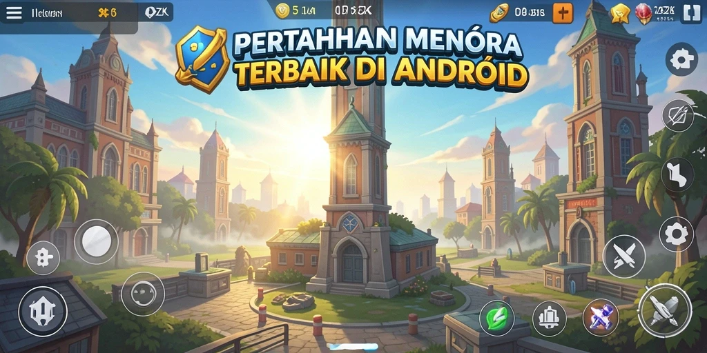 Tangkapan layar 5ZK menampilkan aksi mendebarkan dalam Tower Defense.