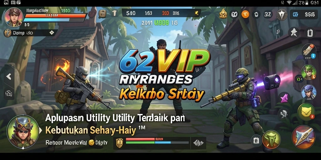 Tampilan antarmuka aplikasi 62VIP yang intuitif.