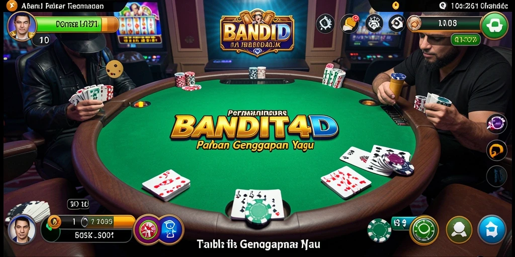 Gameplay seru BANDIT4D dengan fitur Poker yang menarik.