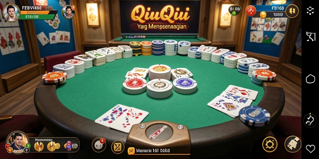 Tampilan seru gameplay QiuQiu di FB168 yang menantang.