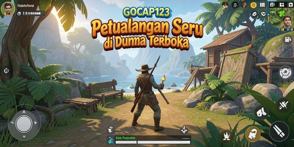 Tampilan gameplay GOCAP123 yang menakjubkan di dunia terbuka.