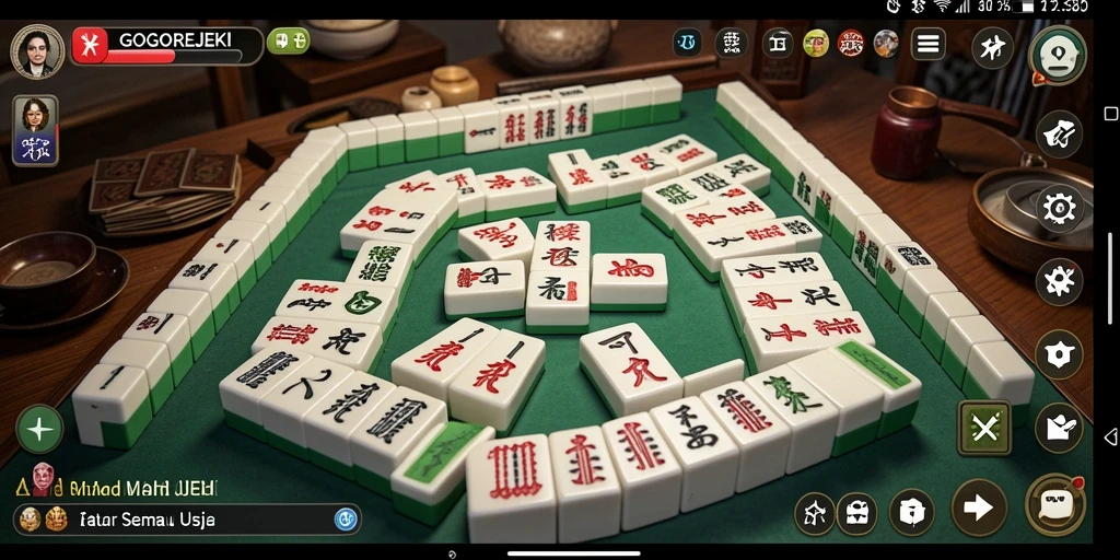Tampilan gameplay Mahjong yang menarik dan menantang di GOGOREJEKI.
