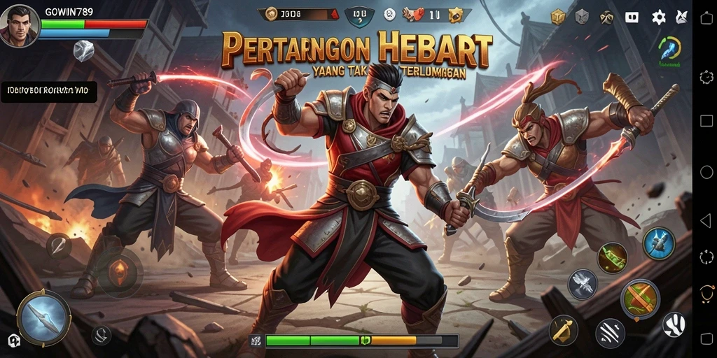 Tangkapan layar dari aksi pertarungan di GOWIN789 yang seru.