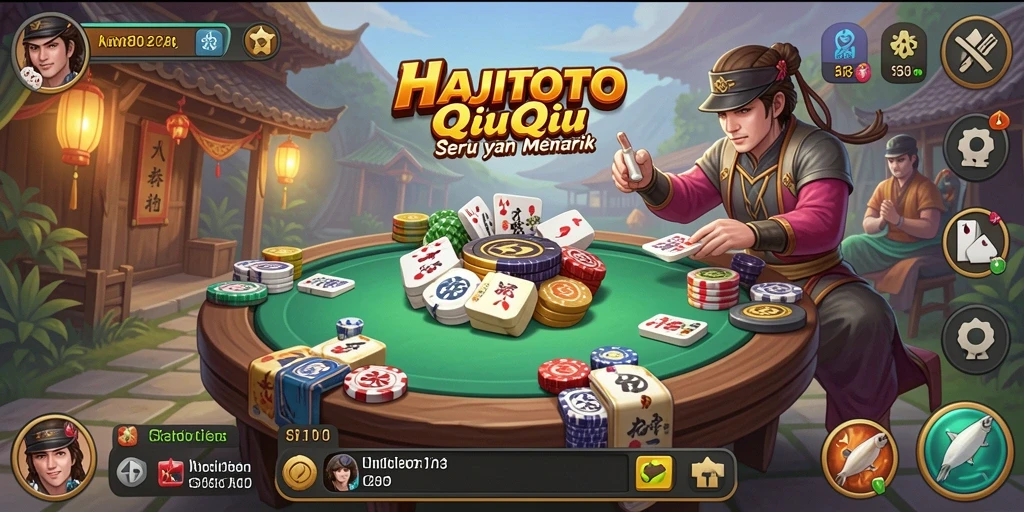 Gameplay seru QiuQiu di aplikasi HAJITOTO.