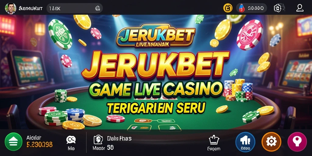 Tampilan gameplay JERUKBET dengan dealer langsung dan suasana kasino yang nyata.