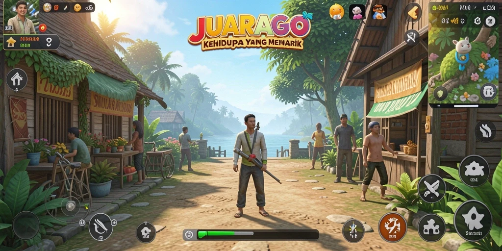Screenshot JUARAGO menampilkan gameplay simulasi yang menarik.