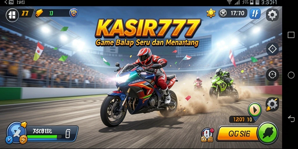 Gameplay KASIR777 yang menegangkan di lintasan balap.