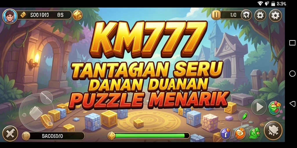 Tampilan gameplay KM777 yang menantang dan menyenangkan.
