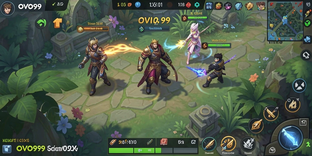 Screenshot menunjukkan aksi intens dalam strategi SLG.