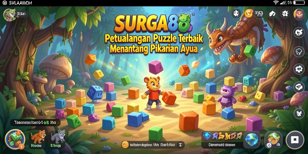 Tampilan gameplay Puzzle yang menantang di SURGA88.