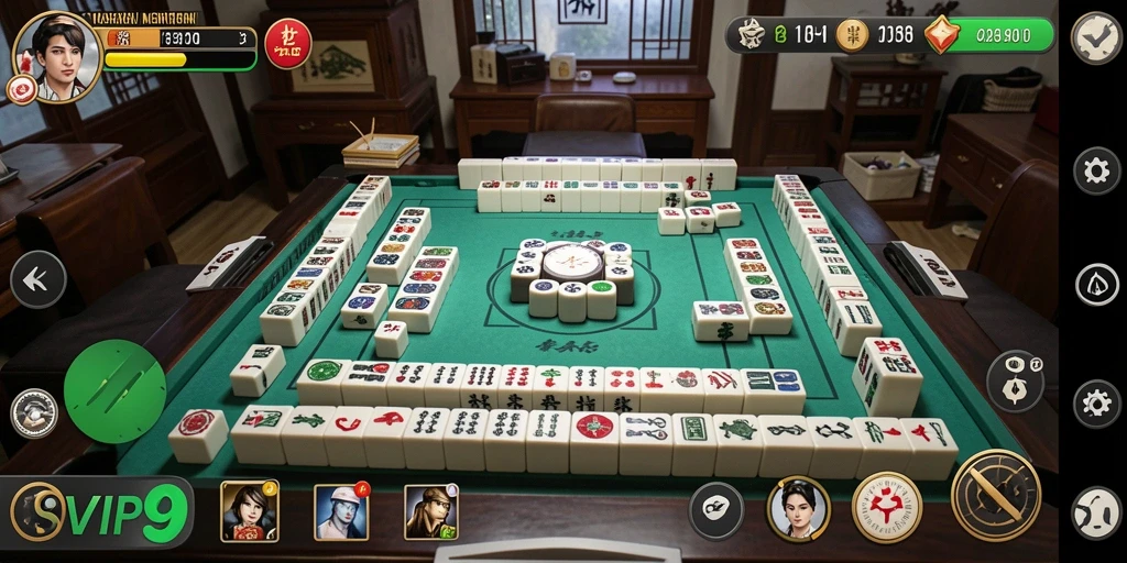 Tampilan gameplay Mahjong yang memukau di SVIP9.